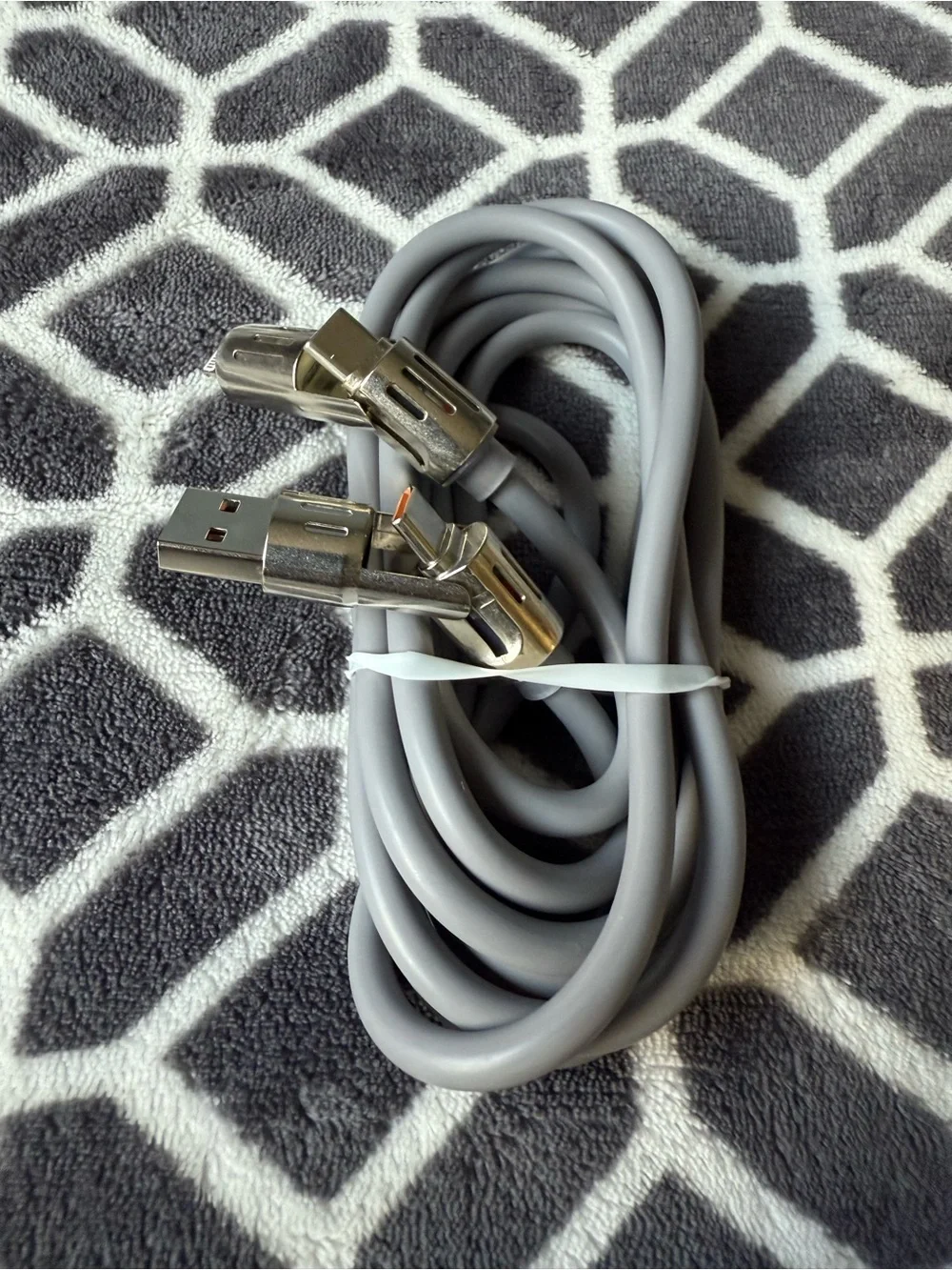2-in-1 Fast Data Cable 24.0W – Gray